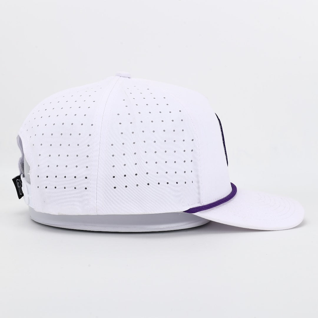 LSU Helmet Performance Rope Hat - White