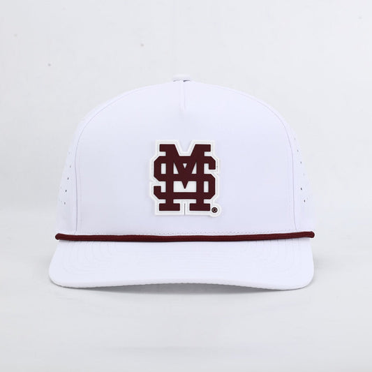 White MSU performance hat