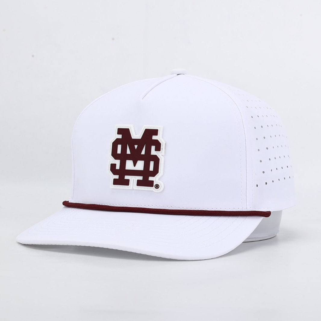 Mississippi State Performance Rope Hat- White – Hovi Dry Goods
