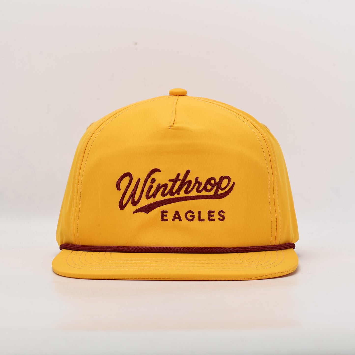 Winthrop Eagles Script Poly Rope Hat - Gold