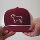Mississippi State Bulldog Performance Rope Hat- Maroon/White