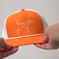Tennessee Coonhound Performance Rope Hat - Orange/White - PREORDER