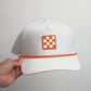 Tennessee Checkerboard  Performance Rope Hat - White