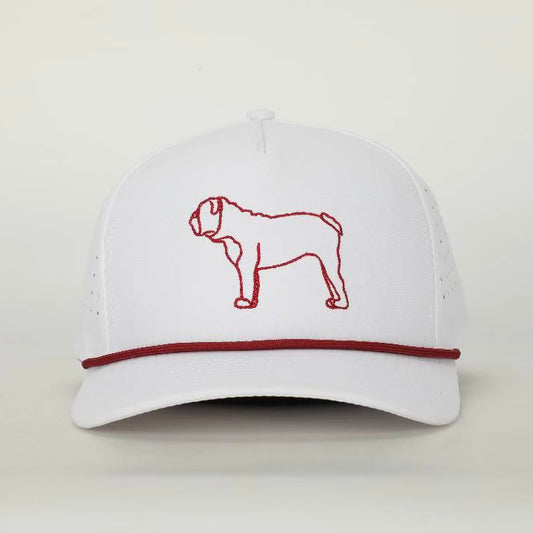 White Bulldog Hat