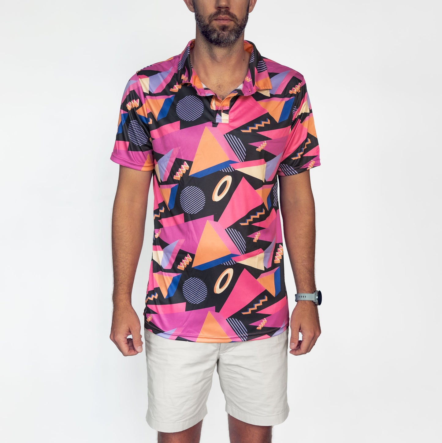 Retro Electro Men's Golf Shirt